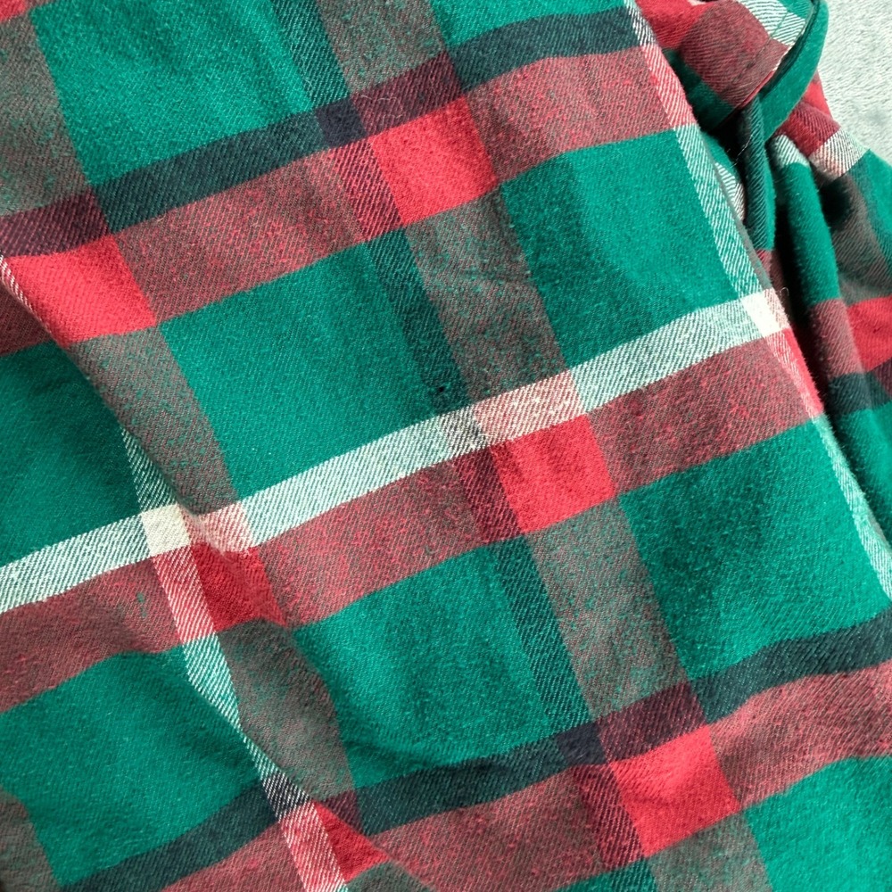 Vintage Victoria's Secret Gold Label Green Red Plaid Cotton Robe P/S Academia - Picture 5 of 16
